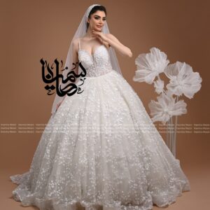 لباس عروس اسکارلت مدل شکوفه