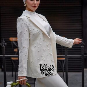 کت شلوار مرواریدی